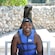 A Guest poses for a picture with a sea lion